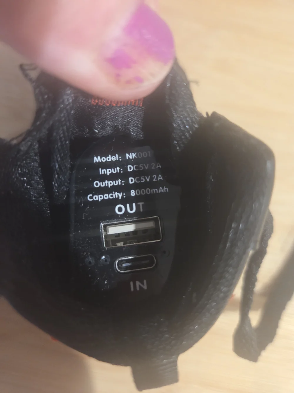 New Nike (Jordan) Power Bank. Real Leather Shoe 8000 Mah